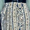 (2XL) Green And Beige Abstract Print Women Short Skirt - Image 6
