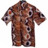 (Small) African Tye Dye Print Orange and Purple Men/ Boy Collar
