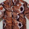 (Small) African Tye Dye Print Orange and Purple Men/ Boy Collar - Image 2