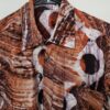 (Small) African Tye Dye Print Orange and Purple Men/ Boy Collar - Image 3