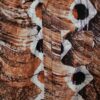 (Small) African Tye Dye Print Orange and Purple Men/ Boy Collar - Image 4