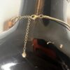 Gold Choker/ Necklace With Brown Beads - Image 4