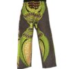 (Kids Large) Ankara, Print Girl, Green Design Pants