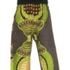 (Kids Large) Ankara, Print Girl, Green Design Pants - Image 3