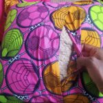 3 African Print Pink and Green Throw Pillow Cases - Image 5