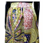(2XL) African Print Women Yellow Flair Out Long Skirt - Image 3