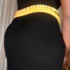 Traditional African Nigerian Stretchy One Size Jumbo Yellow Waist Beads - Image 4