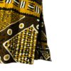 (Medium) Men African  Yellow & Brown Tribal Print  Top/ Shirt With Black Sleeve - Image 5