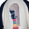 (One Size) Orange & Yellow African Print V Neck Women Stretchy Blouse ￼ - Image 7