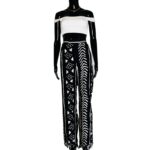 (2XL) African Mud Cloth Black & Ivory Women Pants - Image 2