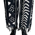 (2XL) African Mud Cloth Black & Ivory Women Pants - Image 5