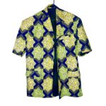 (2XL) Yellow, Blue, & Green Unisex Blazer Style Shirts