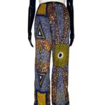 (M/L) African Print Multicolored Women Straight Leg Pants - Image 2
