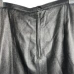 (Medium) 90s Vintage 100% Leather Women Black Short Skirt - Image 4