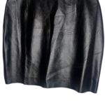 (Medium) 90s Vintage 100% Leather Women Black Short Skirt - Image 3