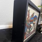 Wooded Boxed Matte Black Light Up African Egyptian Framed Picture - Image 3