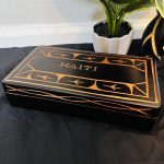Wooden Carved Caribbean Island, Haitian Black Jewelry Box