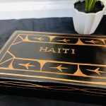 Wooden Carved Caribbean Island, Haitian Black Jewelry Box - Image 2