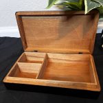 Wooden Carved Caribbean Island, Haitian Black Jewelry Box - Image 5