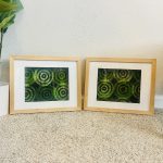 Green African Print Framed Wall Home Decor (Two Pictures) - Image 2