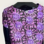 African Tye Dye Print Purple Women Crop Top - Image 4