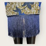 Blue and Brown Women Two Piece Ankara Print Blouse and Skirt - Image 5