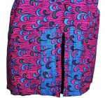 (Medium) Pink and Blue Ankara Print African Men Top/ Shirt - Image 6