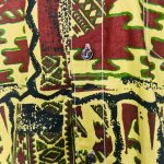 (XL) Lime Green And Brown Tribal Print Men Collar Shirts - Image 4