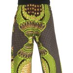 (Kids Large) Ankara, Print Girl, Green Design Pants - Image 3