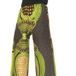 (Kids Large) Ankara, Print Girl, Green Design Pants - Image 5
