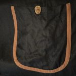(One Size) African Vintage Black Long Cardigan Vest Shell & Beaded Embroidery - Image 6