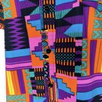 (Small) Bright Multi- Colored Women African Print/ Kente Print Collar Shirt - Image 4