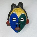 Colorful Clay Mini African Mask Wall Decor