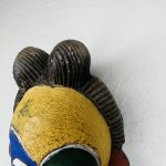 Colorful Clay Mini African Mask Wall Decor - Image 2