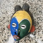 Colorful Clay Mini African Mask Wall Decor - Image 4