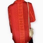 (2XL) Red Vintage Tribal Print Women Long Blouse - Image 5