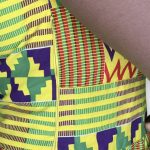 Yellow and Multi-Color Women Flowy Kente Print Dress - Image 5