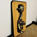 African Woman Gold, Brown, and Black 3D Wall Decor - Image 2
