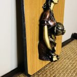 African Woman Gold, Brown, and Black 3D Wall Decor - Image 3