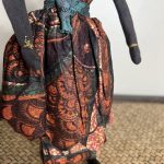 African Vintage Woman Collectible African Print Dress Doll - Image 3