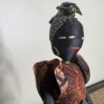 African Vintage Woman Collectible African Print Dress Doll - Image 4