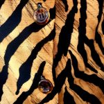 (Large) Tiger Print Brown Blouse and Long Skirt with Triangle Necklace - Image 6