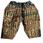 (5T) Tye Dye African Print Boy Brown Shirt and Shorts Outfit - Image 4