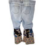 (3XL) High Waist Blue Jean Flair Out Ankara Print Women Pants - Image 7