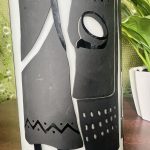 Black & Ivory Traditional African People Home Decor Glass Vase - Image 6