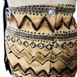 (Large) Women Vintage Beige and Brown Tribal Print Skirt/ Wrapper - Image 4