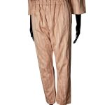 (Medium) African/ Middle Eastern Women  Peach Two Piece Long Women Blouse & Pants - Image 5