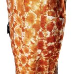 ( Medium) Orange African Tie Dye Midi Sleeveless Dress - Image 4