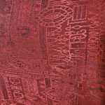 (Medium) Dark Hot Pink Tribal Designing Crop Top Blouse and Wrapper - Image 5