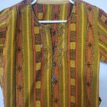 (3T) Burnt Orange Toddler Boy Dashiki Top - Image 2